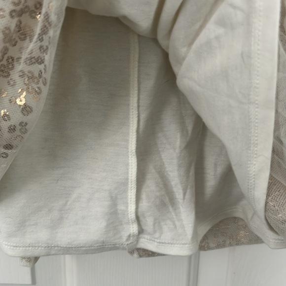 Cat and Jack Gold Glitter Skirt Sz Medium 7 8 Girls School Pull On Casual - Picture 4 of 5